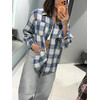 Сорочка жіноча 225 white-blue (one size)