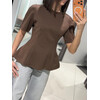 Футболка жіноча 8891-1 chocolate (one size)