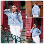 Куртка жіноча 898 l.blue (S-L)