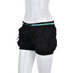 Шорты женские 7020-5 black-green (02019) (в пачке 8 шт. р.M-2XL)