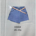 Спідниця-шорти жіноча 566 l.blue (28-33)