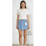 Спідниця-шорти жіноча 073 l.blue (25-30)