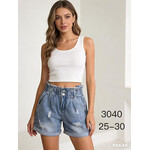 Шорты жіночі 3040 l.blue (25-30)