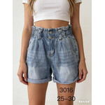 Шорты жіночі 3016 l.blue (25-30)