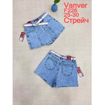 Спідниця-шорти жіноча F226 l.blue (25-30)