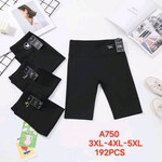 Велосипедки жіночі A750 black (3XL-5XL)