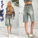 Шорты жіночі 447 l.blue (25-30)