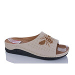 Шлепанцы женские 63001-1 beige (6 пар р.36-41)