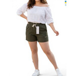Шорты женские 309-1 хакі (в пачке 3 шт. р.XL-3XL)