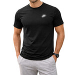 Футболка мужская 255 чорний (в пачке 5 шт. р.2XL-6XL)