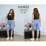 Шорты жіночі 1032 l.blue (31-38)