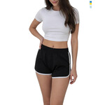 Шорты женские 10614 чорний (в пачке 4 шт. р.2XL-5XL)