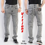 Джинси чоловічі 302 l.grey (30-38)