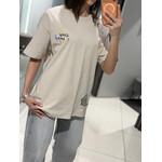 Футболка жіноча 863 beige (one size)