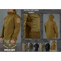 Куртка тактична на флісі  "SoftShell Gore-Tex" Койот (S-3XL)