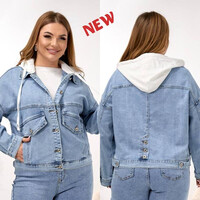 Куртка жіноча 556 l.blue (L-5XL)