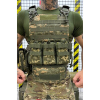 Плітоноска тактична Cordura 1000 швидке скидання піксель