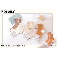 Шкарпетки дитячі KH468-6  mix (1-2)