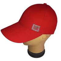 Кепка жіноча 0674 red (56-58)