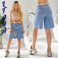 Шорты жіночі 4001 l.blue (25-30)
