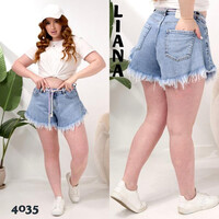 Шорты жіночі 4035 l.blue (28-33)