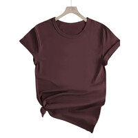 Футболка женская 224 коричневий (в пачке 5 шт. р.M-3XL)