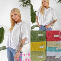Блузка жіноча 657 beige (XL-4XL)