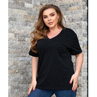 Футболка жіноча 54003 black (48-56)