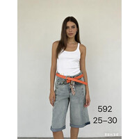 Шорты жіночі 592 l.blue (25-30)
