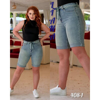 Шорты жіночі 408-1 l.blue (28-33)