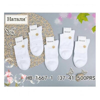 Шкарпетки жіночі HB1667-1 white (37-41)