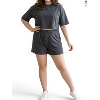 Женский костюм 1249 графіт (в пачке 4 шт. р.S-XL)