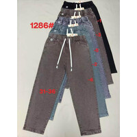 Джинси жіночі 1286-6 grey (31-36)