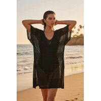 Жіноче парео 1-813 black (one size)