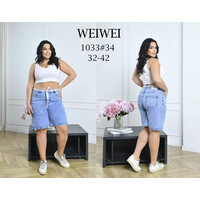 Шорты жіночі 1033 l.blue (32-42)
