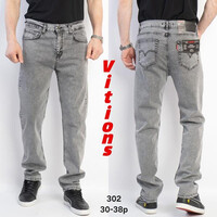 Джинси чоловічі 302 l.grey (30-38)