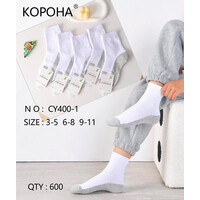 Шкарпетки дитячі CY400-1 white (3-11)