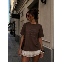 Футболка жіноча F054 brown (S-L)