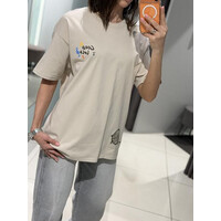 Футболка жіноча 863 beige (one size)