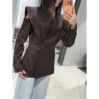 Піджак жіночий 782 chocolate (M-L)