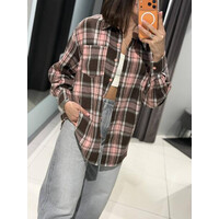 Сорочка жіноча 225 pink-brown (one size)