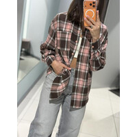 Сорочка жіноча 225 brown-pink (one size)