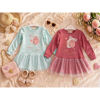 Сукня дитяча 7556 d.pink (3-6)