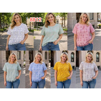 Футболка жіноча 8812 yellow (2XL-5XL)