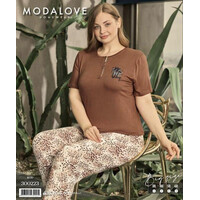 Піжама жіноча 300223 brown (3XL-6XL)