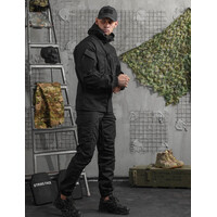 Костюм тактичний ріп-стоп чорний (46-56)