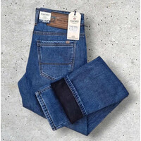 Джинси чоловічі (зима) 2274 blue (30-38) флис