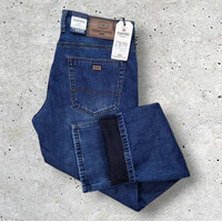 Джинси чоловічі (зима) 2272 blue (33-38) флис