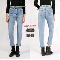 Джинси жіночі 8126 l.blue (28-33)