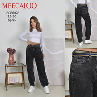 Джинси жіночі 6066 black (25-30)